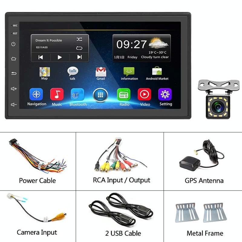 7 Inch Android Navigation Wifi 2 + 64G Gps Bluetooth Car Mp5 Player 3