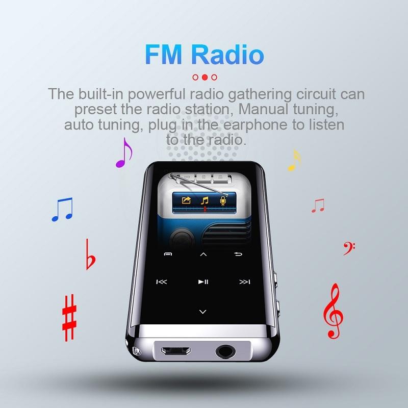 High Def Noise Reduction Mp4 Player Record / E Book / Bluetooth 32Gb 8