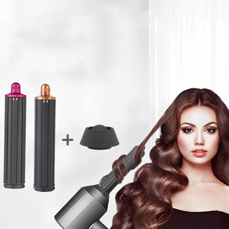 For Dyson Airwrap Hair Dryer Hs01 / Hs05 / Hd08 18.6 X 4Cm Upgraded Long Curling Barrels Nozzle With Short Adapter Golden 7