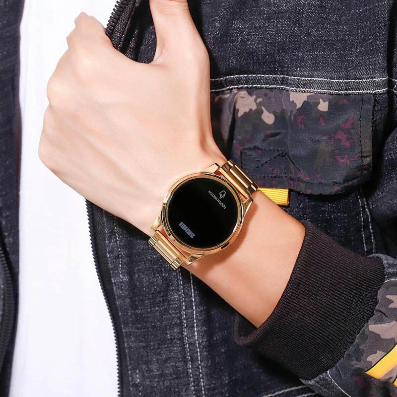 Men Electronic Sports Watch - Versatile Steel Belt Black 7