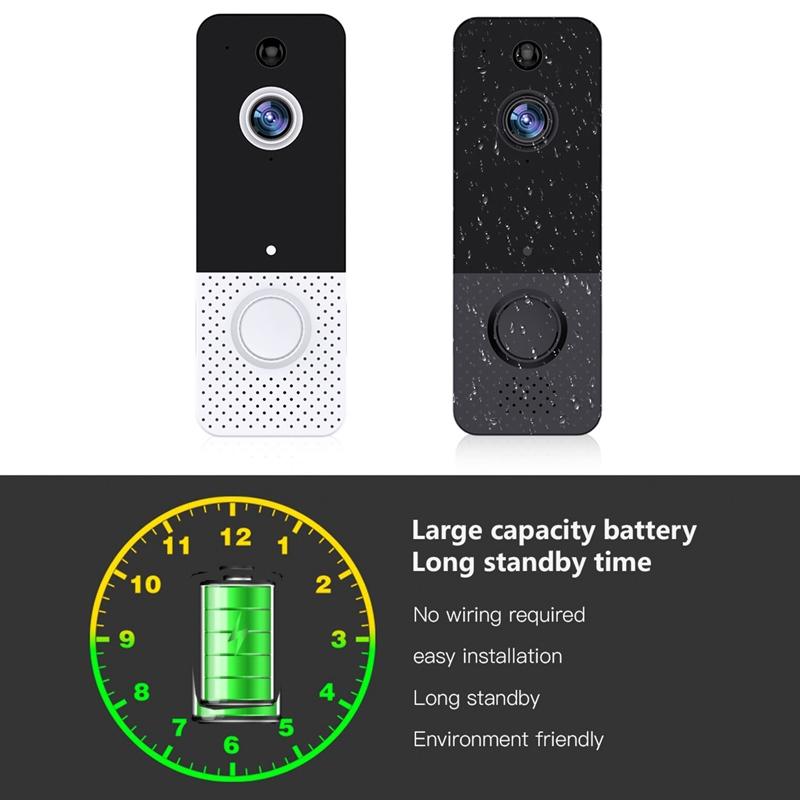 Wireless Wifi Video Doorbell With Night Vision And Ai Recognition - 720P - Alone Machine 10