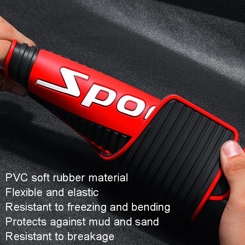 2Pcs Car Tire Mud Flap Modification Plastic Anti-Splash Mud Flap Fender Guard - Cat Eye - Large Blank 4