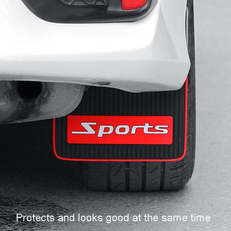 2Pcs Car Tire Mud Flap Modification Plastic Anti-Splash Mud Flap Fender Guard - Cat Eye - Large Blank 5
