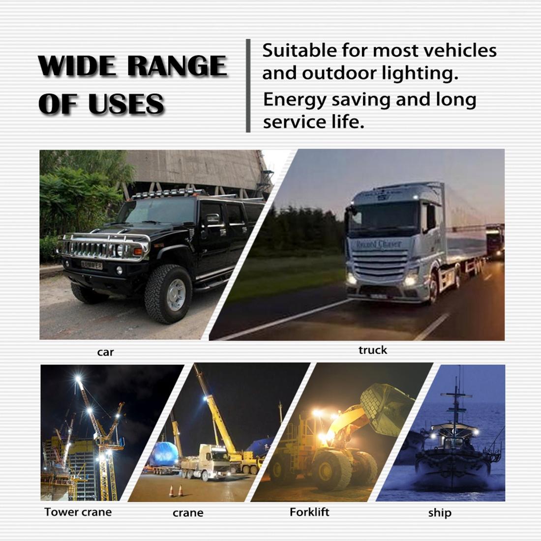 12W White Light Square - Shaped Waterproof Car Boat Marine Work Lights Spotlight Led Bulbs Dc 9 - 30V 10
