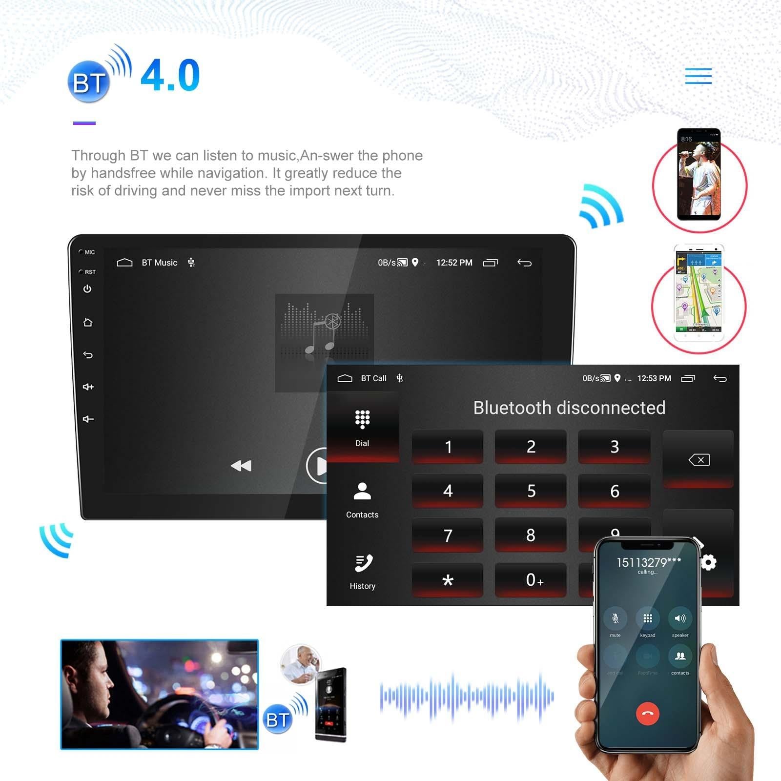 10 Inch Car Android Navigation Screen With Carplay - 2 + 64G Ahd Camera 15