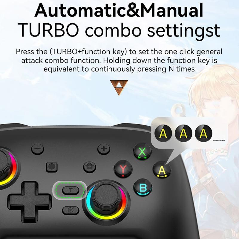 Wireless Gamepad for Nintendo Switch / Pro - Tooth Design - Tbd0603716904 White 6
