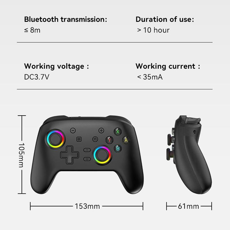 Wireless Gamepad for Nintendo Switch / Pro - Tooth Design - Tbd0603716904 White 8