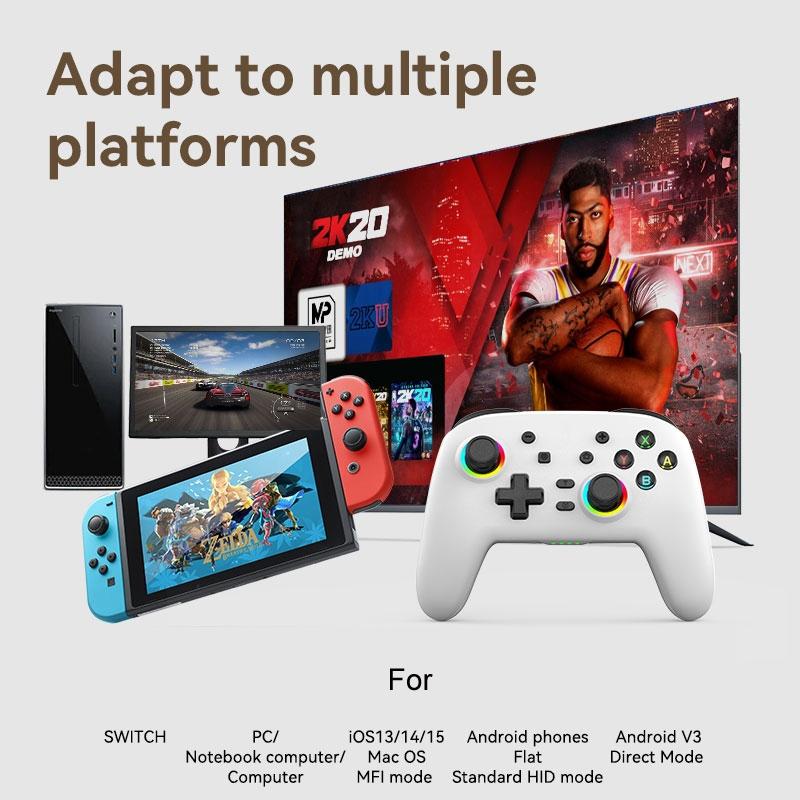 Wireless Gamepad for Nintendo Switch / Pro - Tooth Design - Tbd0603716904 White 10