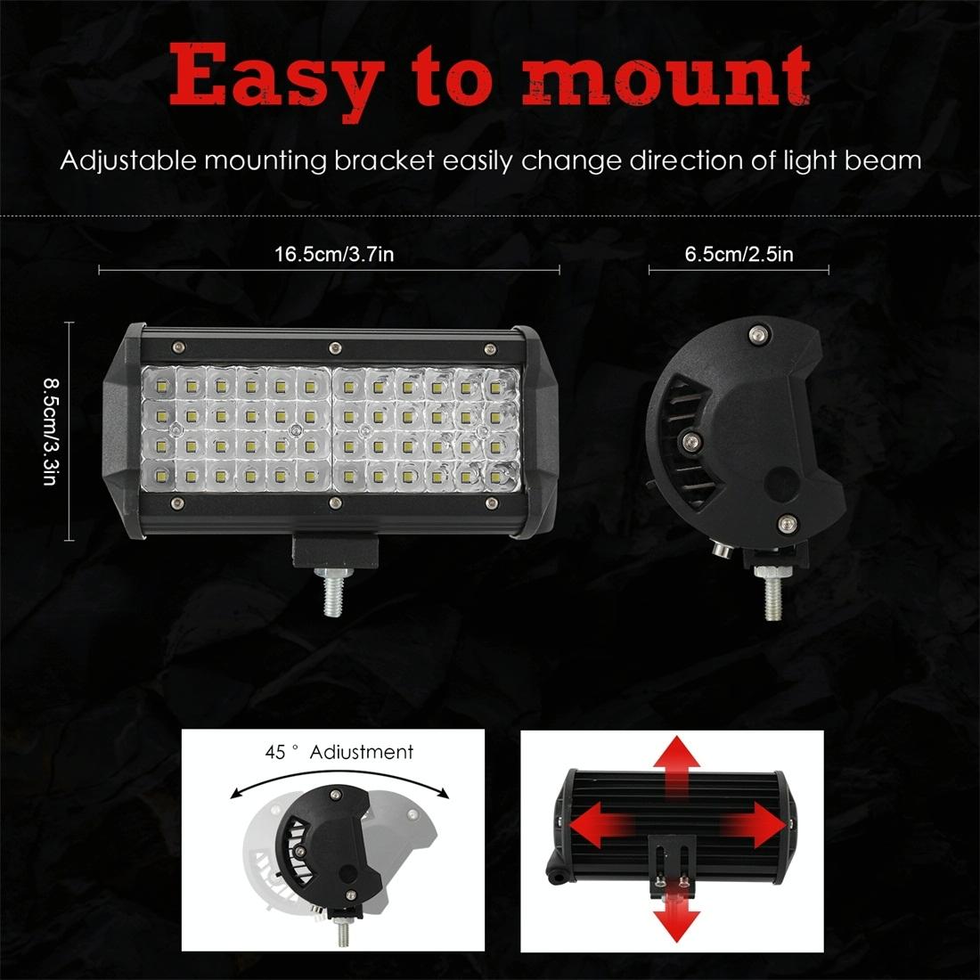 28W 10 - 30V Dc 6000K 7 Inch 40 Leds Offroad Truck Car Driving Light Work Light Spotlight Fog Light 4