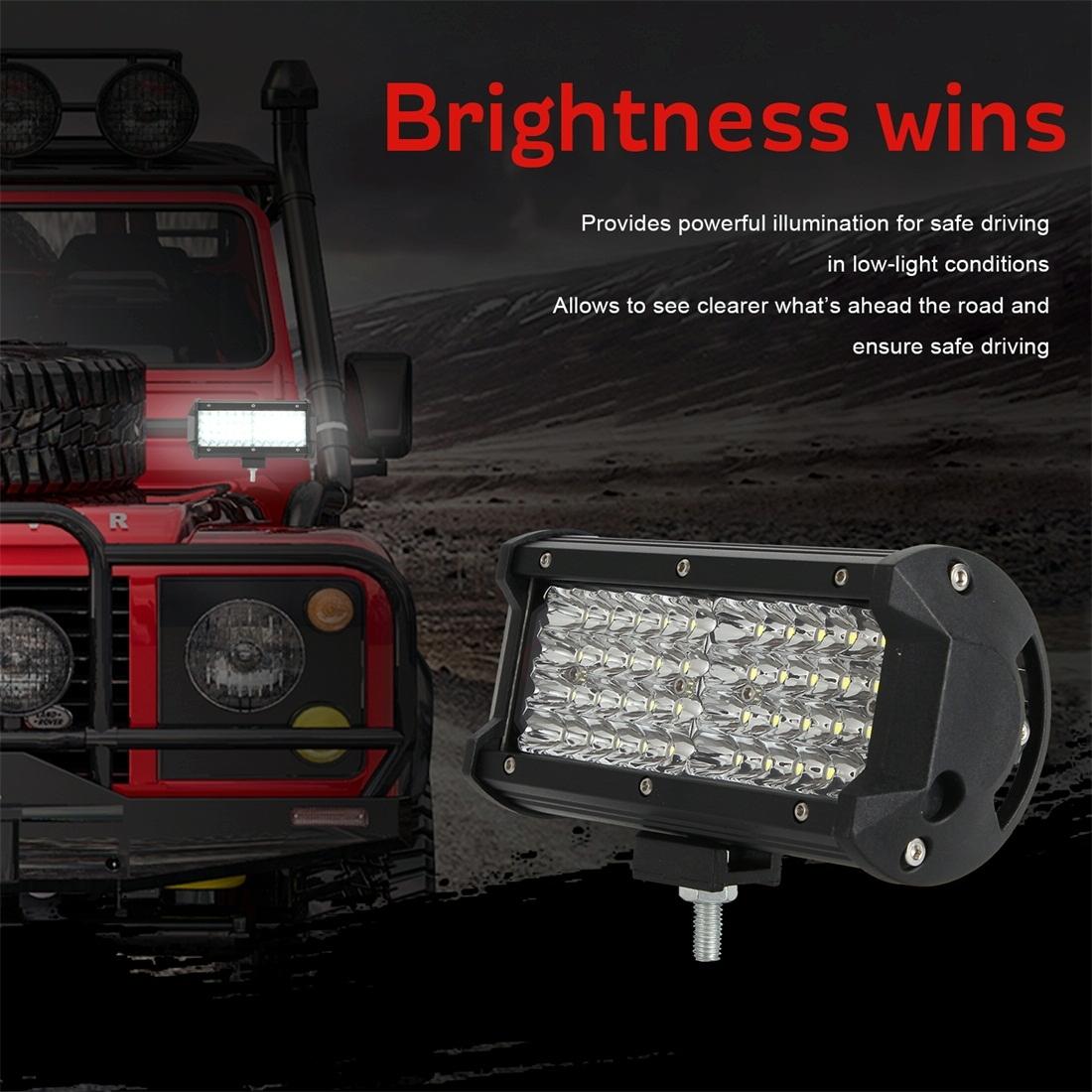28W 10 - 30V Dc 6000K 7 Inch 40 Leds Offroad Truck Car Driving Light Work Light Spotlight Fog Light 8