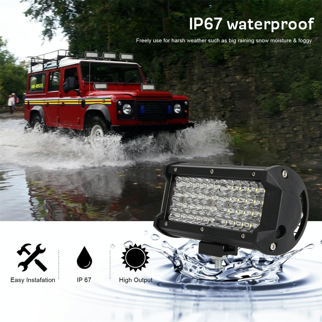28W 10 - 30V Dc 6000K 7 Inch 40 Leds Offroad Truck Car Driving Light Work Light Spotlight Fog Light 9