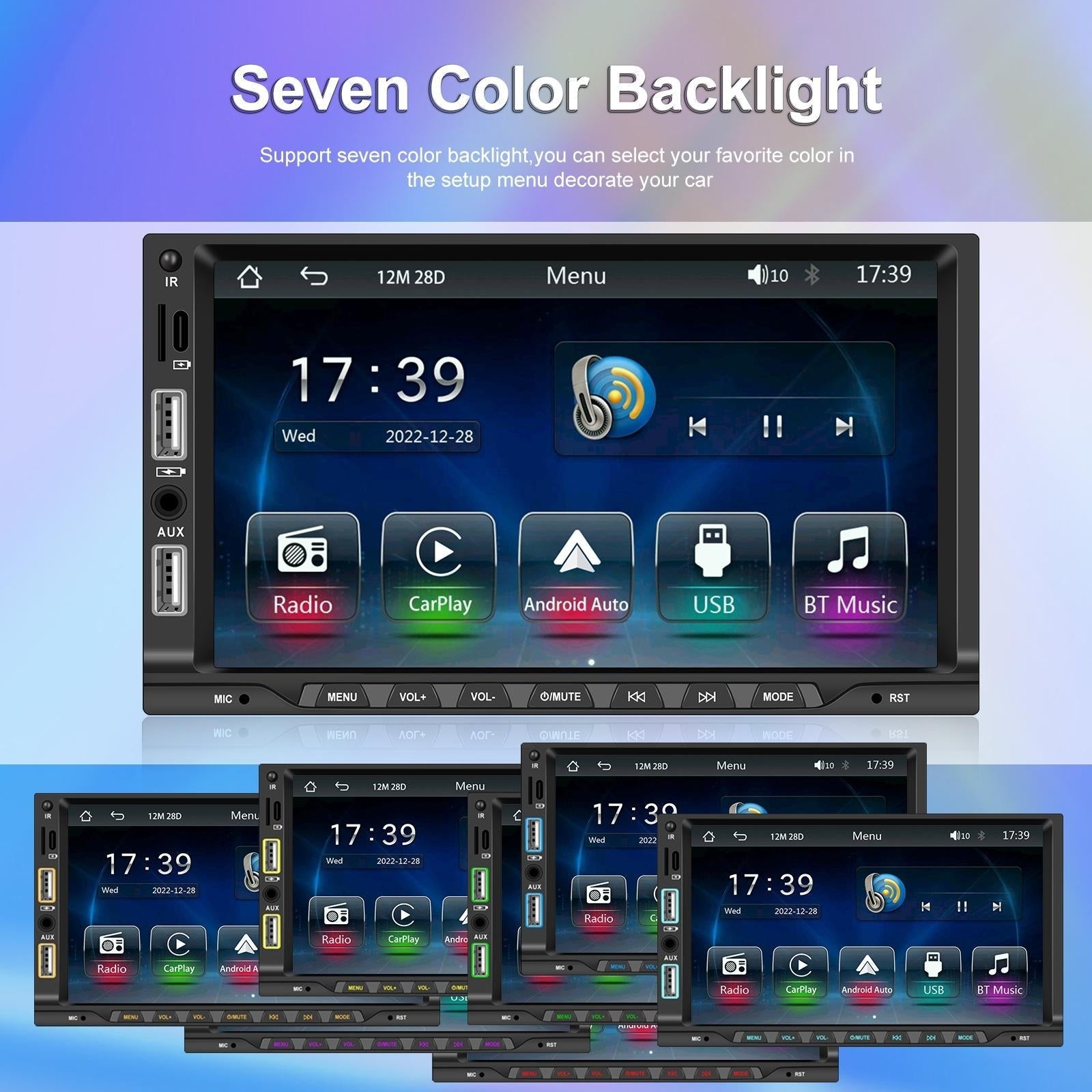 7 Inch Car Mp5 Player Carplay / Android Auto / Mirror Link / Bluetooth - Standard - With Ahd Camera 14