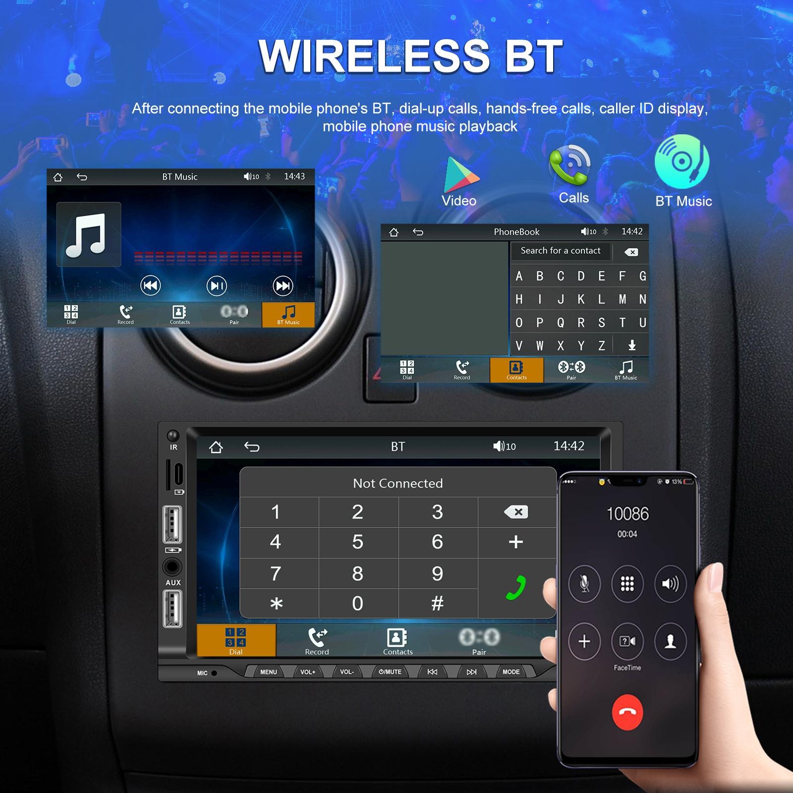 7 Inch Car Mp5 Player Carplay / Android Auto / Mirror Link / Bluetooth - Standard - With Ahd Camera 15