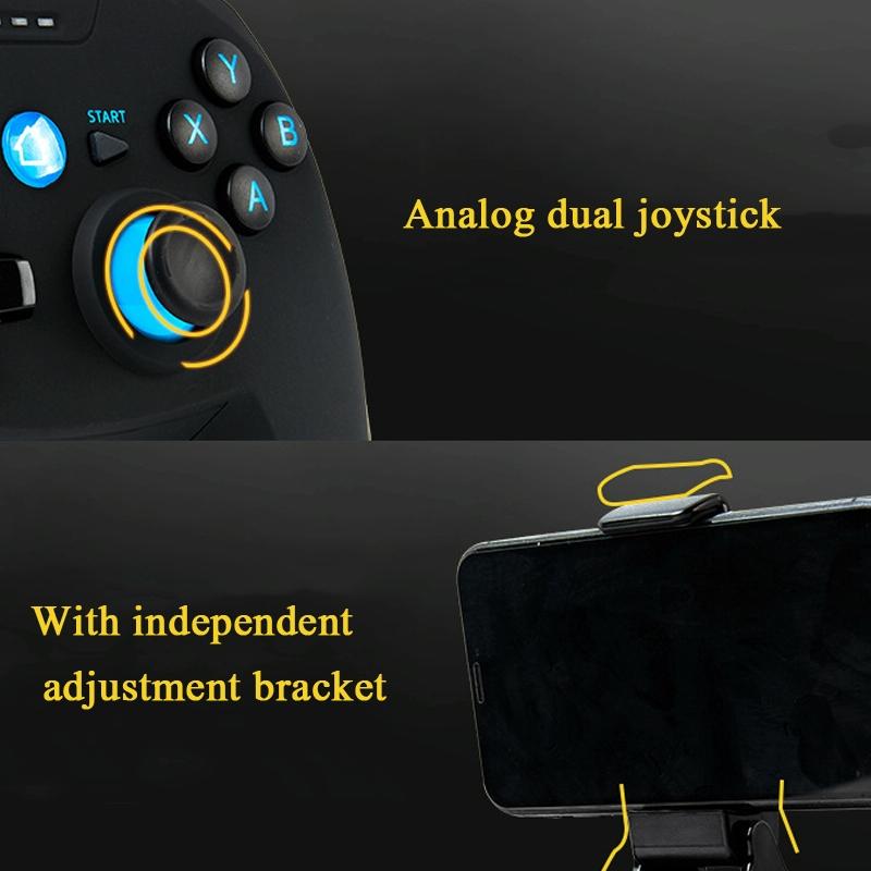 Wireless Game Controller for Android / Ios / Pc / Ps3 - 2.4ghz & Bluetooth 4.0 - Blue 7