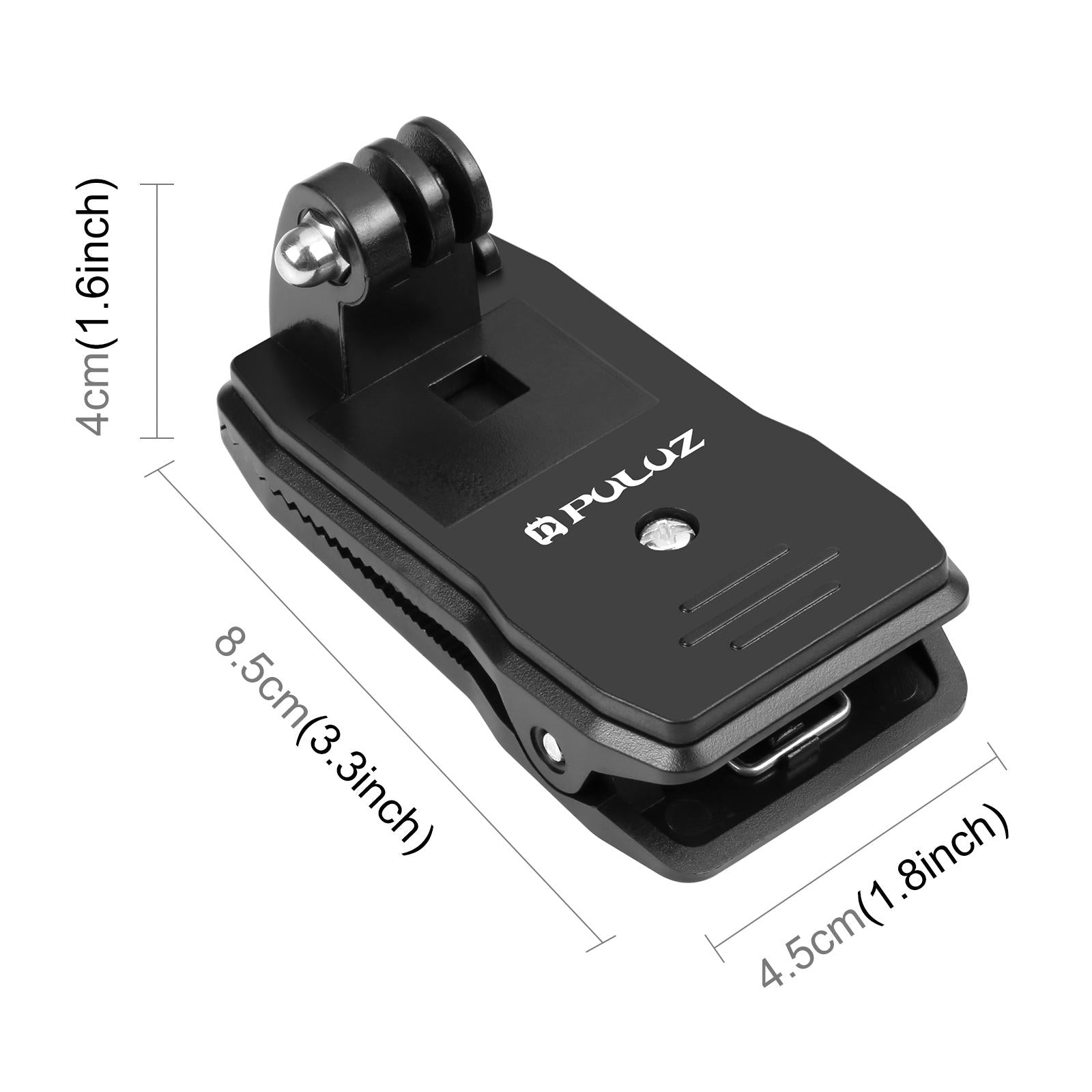 360 Degree Rotating Backpack Hat Mount with Phone Clamp Kit 3