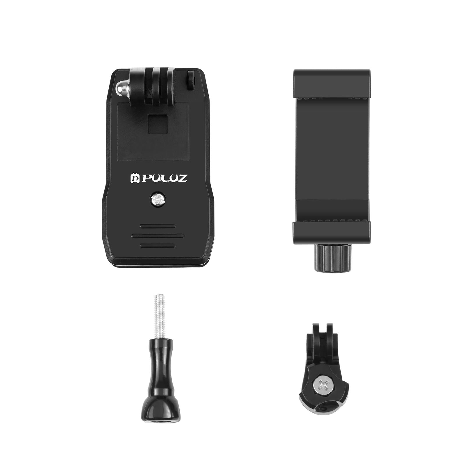 360 Degree Rotating Backpack Hat Mount with Phone Clamp Kit 7