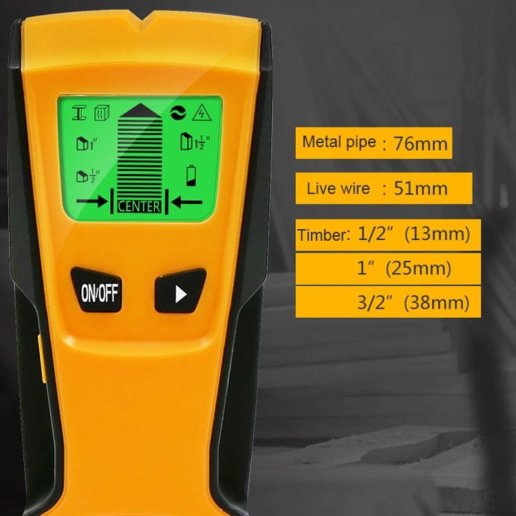 3-in-1 Wall Metal Detector for Voltage Cable and Metal Detection 6
