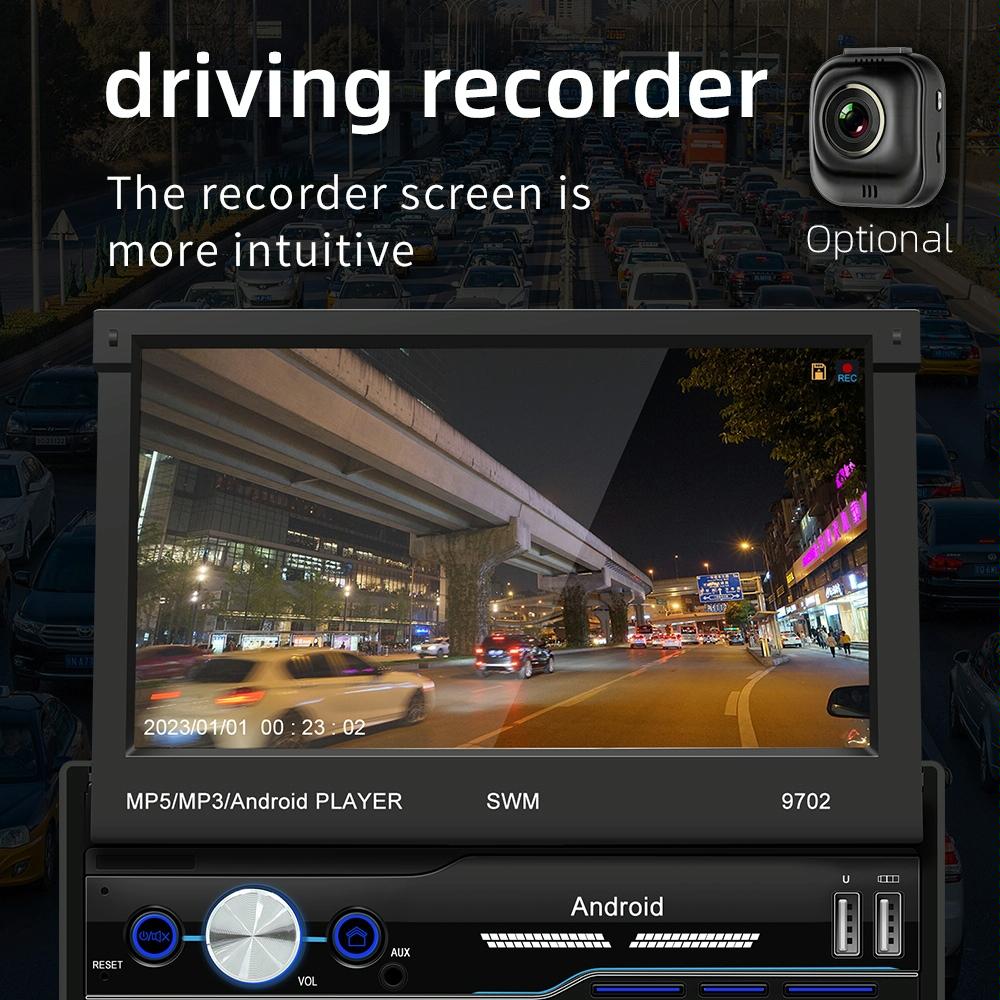 7 Inch Android Car Radio Receiver With Fm Bluetooth Gps Wifi - Swm 9702 5