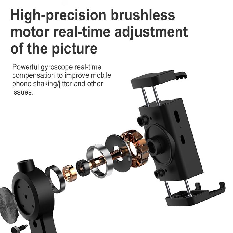 Foldable 3-in-1 Gimbal Stabilizer with Bluetooth Remote and Selfie Stick for Smartphones 5