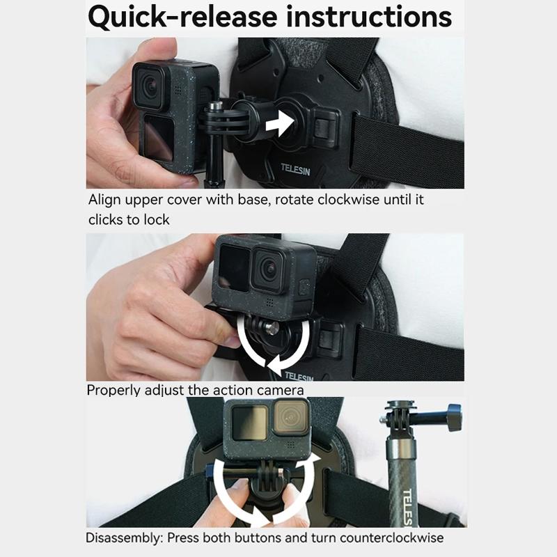 Sports Camera Quick Release Chest Strap - Accessory 5