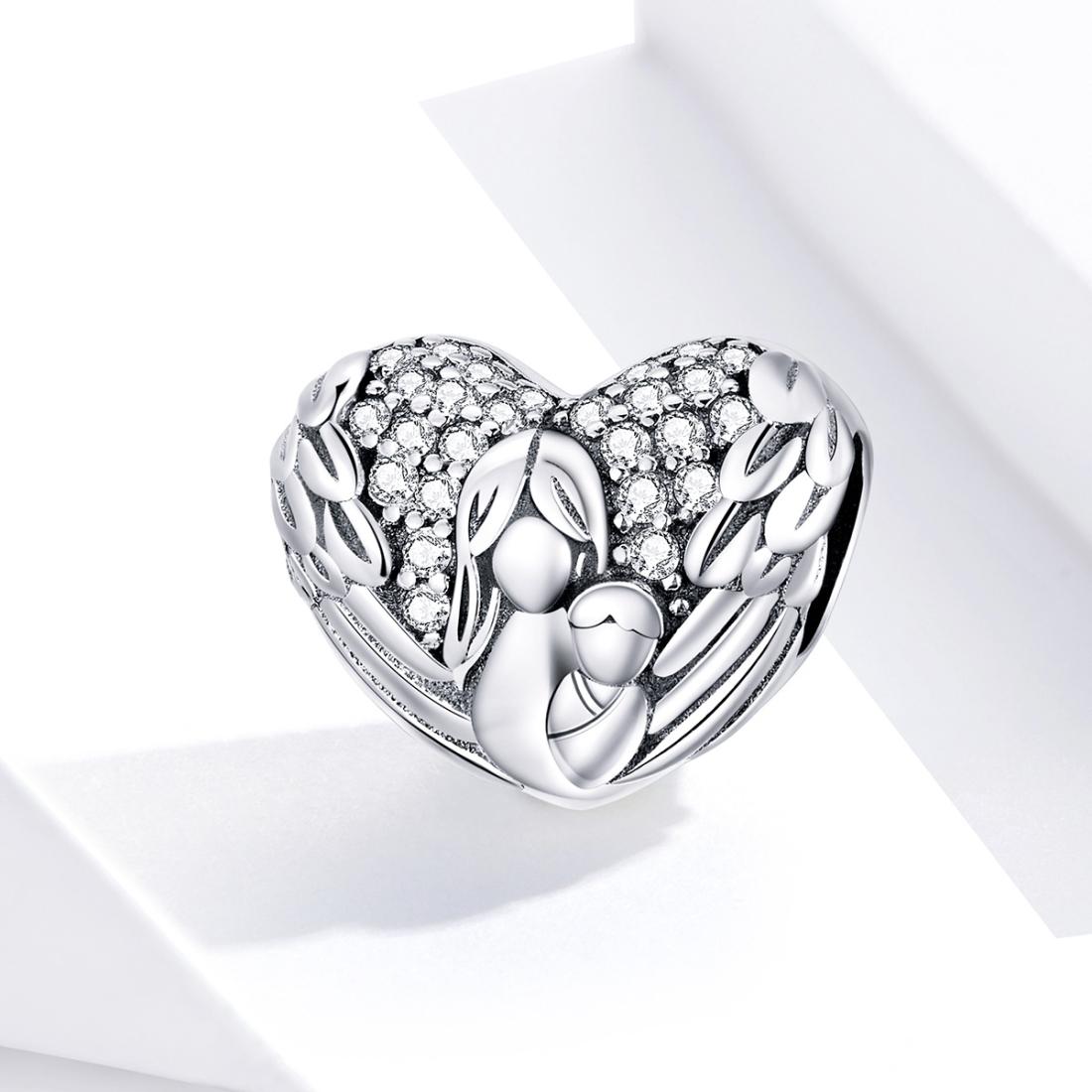 925 Sterling Silver Motherly Love Relief Beads For Diy Bracelets & Necklaces 3