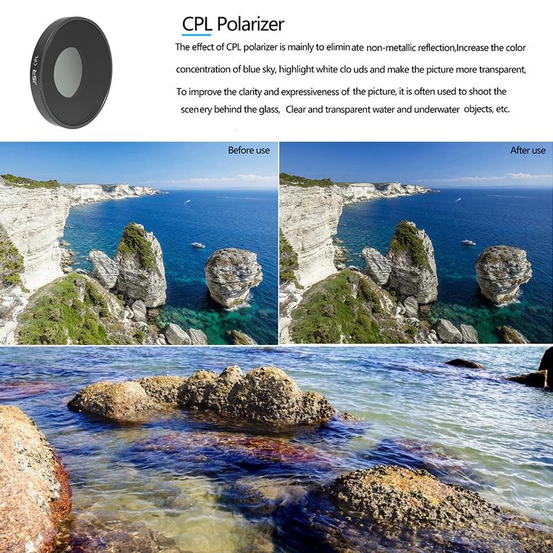 3-piece Lens Filter Set for Dji Action Camera 7