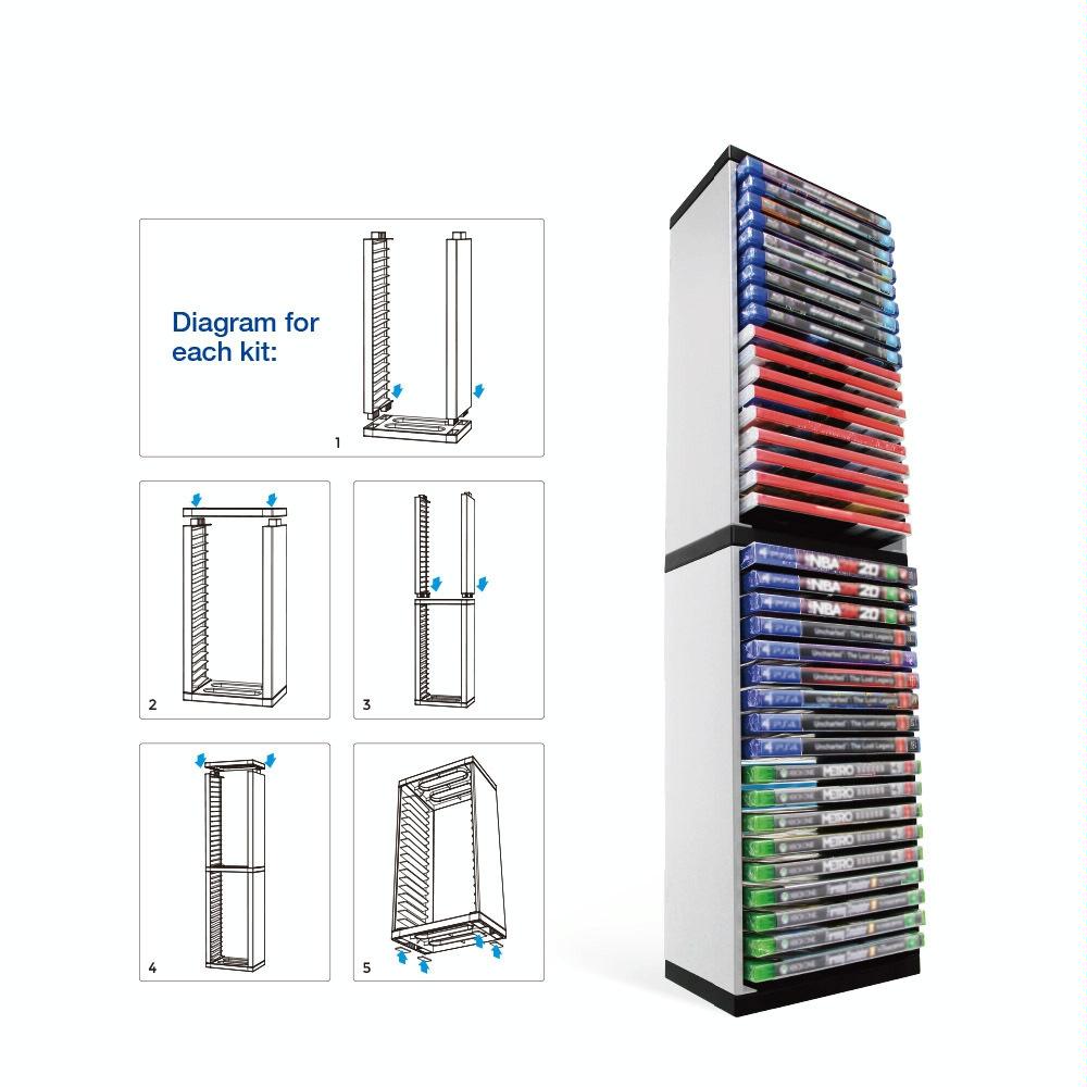 36-cd Double-layer Rack for Ps5 Console Games 3