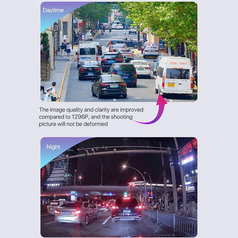 Panoramic Triple Recording Wifi Dash Cam with 2k Ultra Hd Night Vision 5