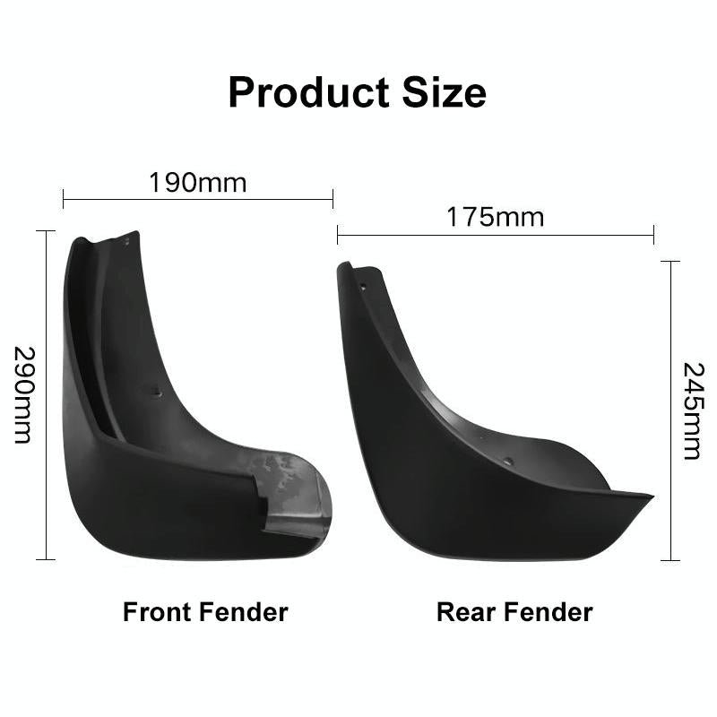 For Nissan Qashqai J10 2007-2013 4Pcs / Set Car Auto Soft Plastic Splash Flaps Fender Guard 4