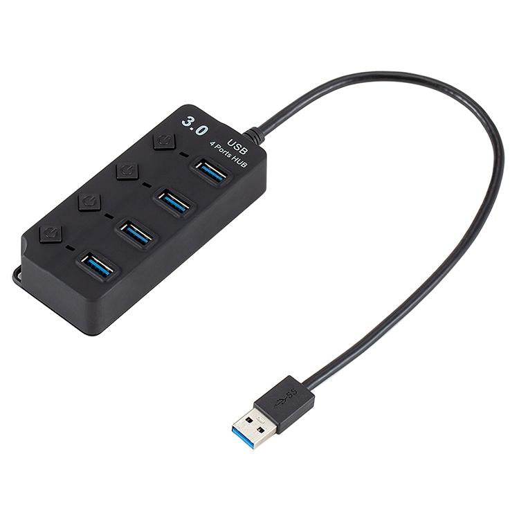 4-Port Usb 3.0 Hub With Switch For Pc / Laptop 3