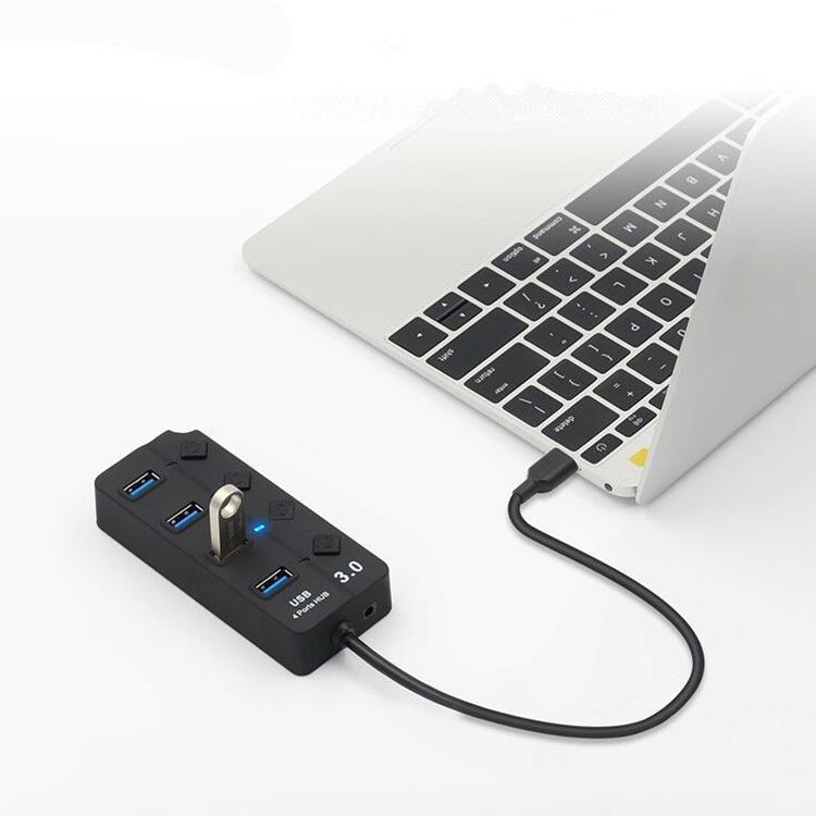 4-Port Usb 3.0 Hub With Switch For Pc / Laptop 9