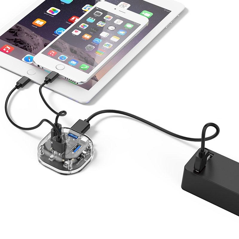 Transparent 4-Port Usb 3.0 Hub 5