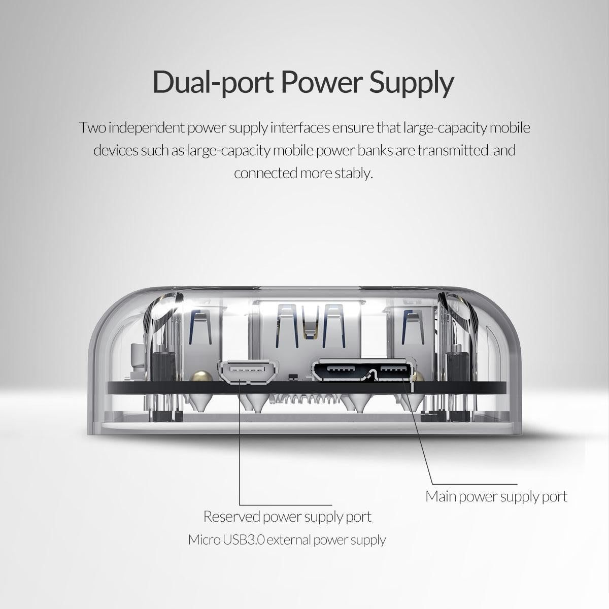 Transparent 4-Port Usb 3.0 Hub 7