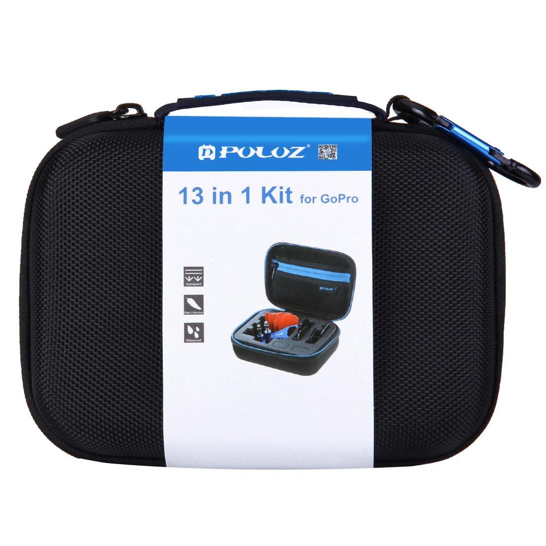 13-in-1 Cnc Metal Accessories Kit for Action Cameras with Eva Case 11