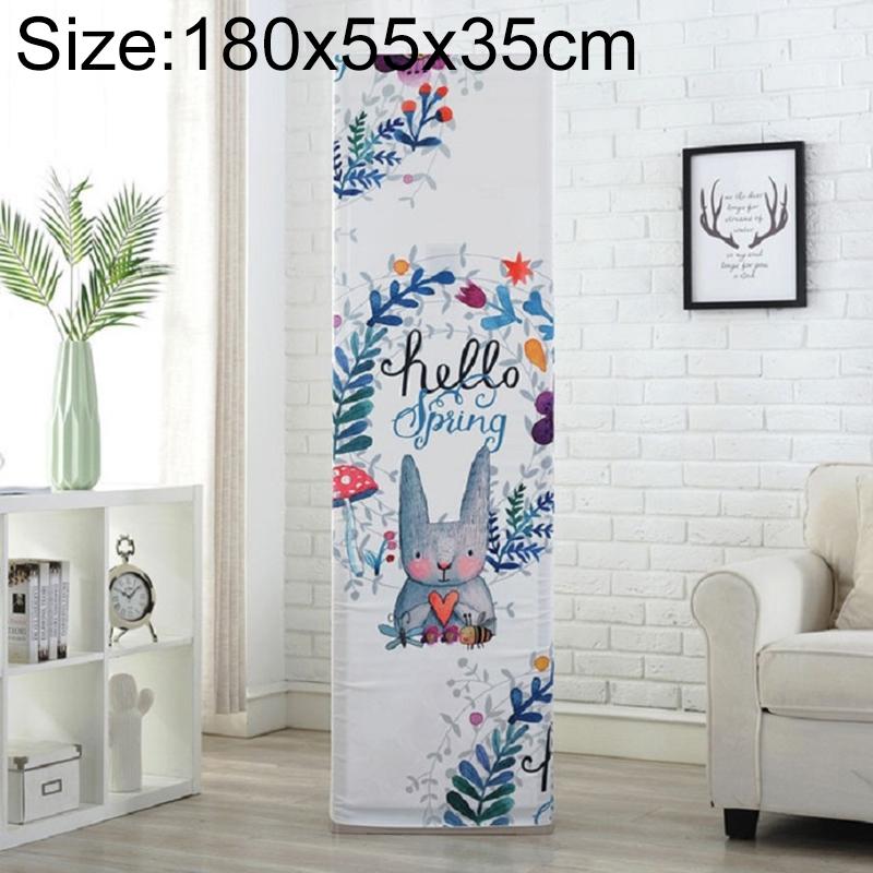 180x55x35cm Rabbit Fabric Dust Cover for Vertical Cabinet Air Conditioners 3