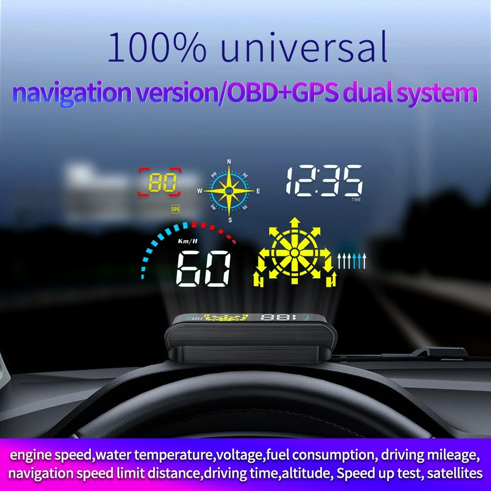 Hud Car Speed Meter For Gps Navigation Display 4