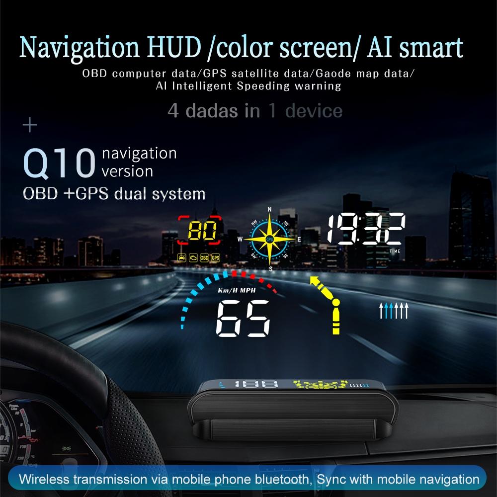 Hud Car Speed Meter For Gps Navigation Display 5