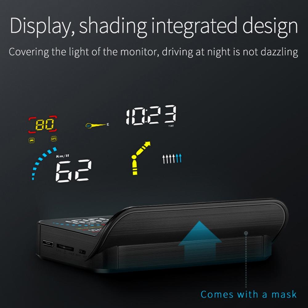 Hud Car Speed Meter For Gps Navigation Display 8