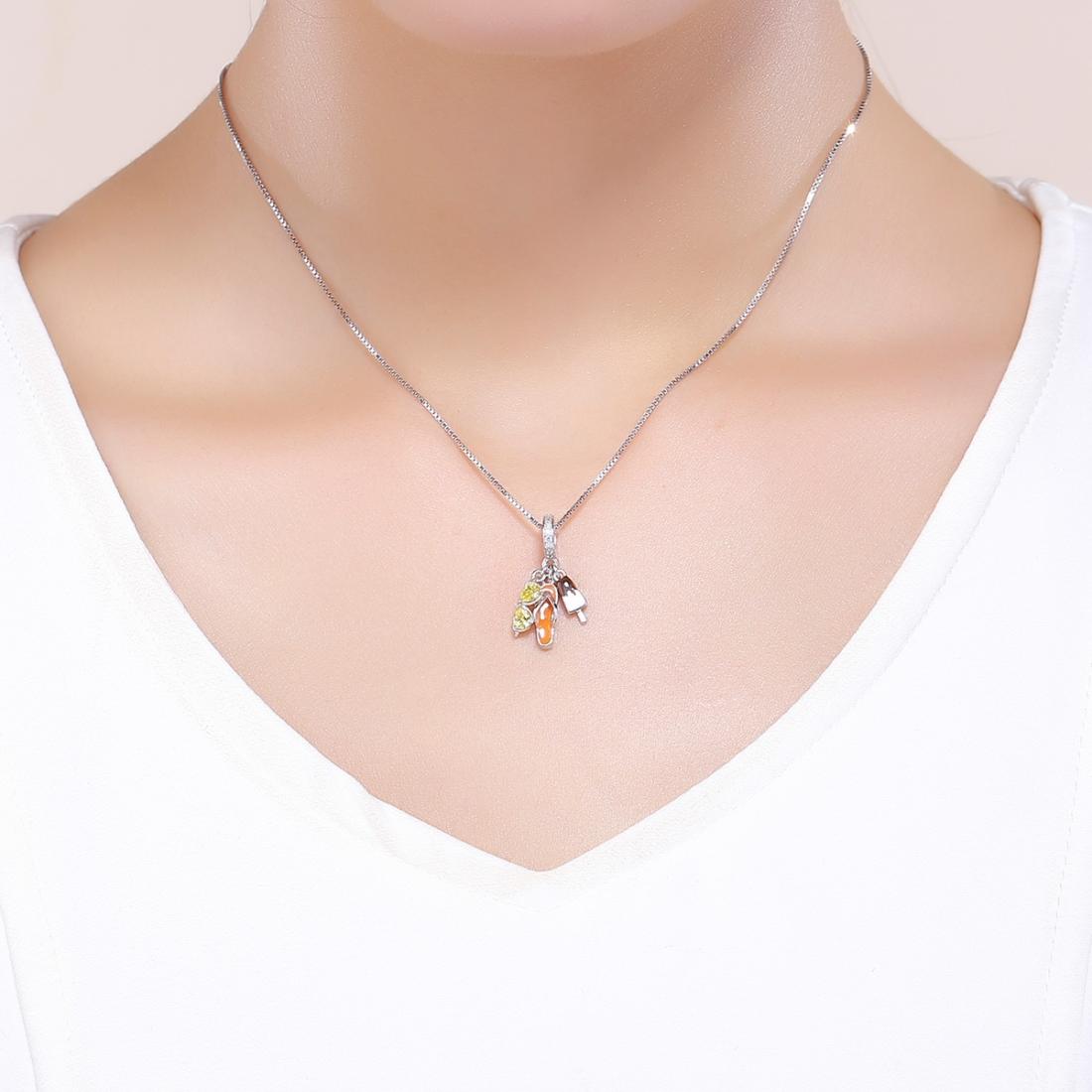 925 Sterling Silver Summer Cozy Head Pendant For Diy Bracelets & Necklaces 9