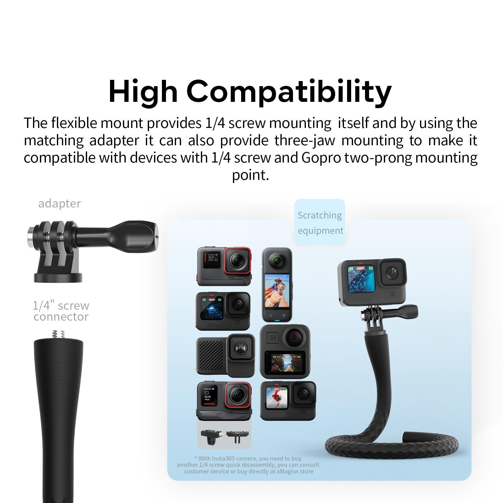 Flexible Octopus Stand for Sports Camera Vlogging - Cycling Accessory 10