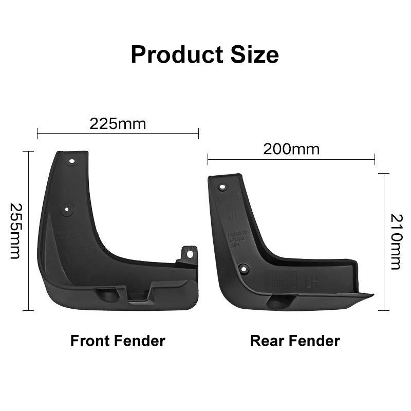 For Kia Niro De 2016-2019 4Pcs / Set Car Auto Soft Plastic Splash Flaps Fender Guard 4