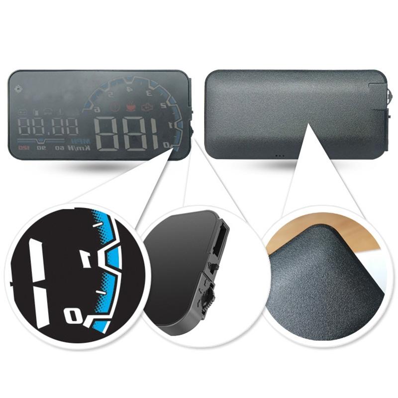 5 Inch Obd Hud Head Up Display For Car Engine Failure Water Temperature Voltage Alarm 4