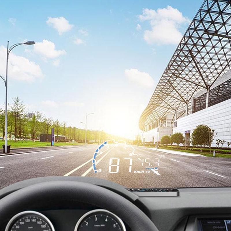 5 Inch Obd Hud Head Up Display For Car Engine Failure Water Temperature Voltage Alarm 8
