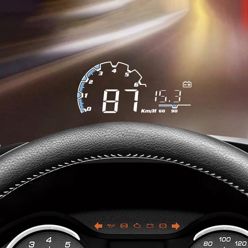 5 Inch Obd Hud Head Up Display For Car Engine Failure Water Temperature Voltage Alarm 9