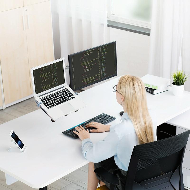 Versatile Desktop Monitor Stand - Space-saving Design 5