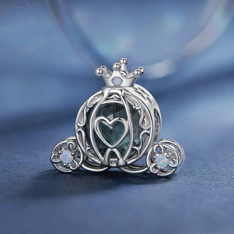 925 Sterling Silver Pumpkin Charm For Diy Bracelets 3