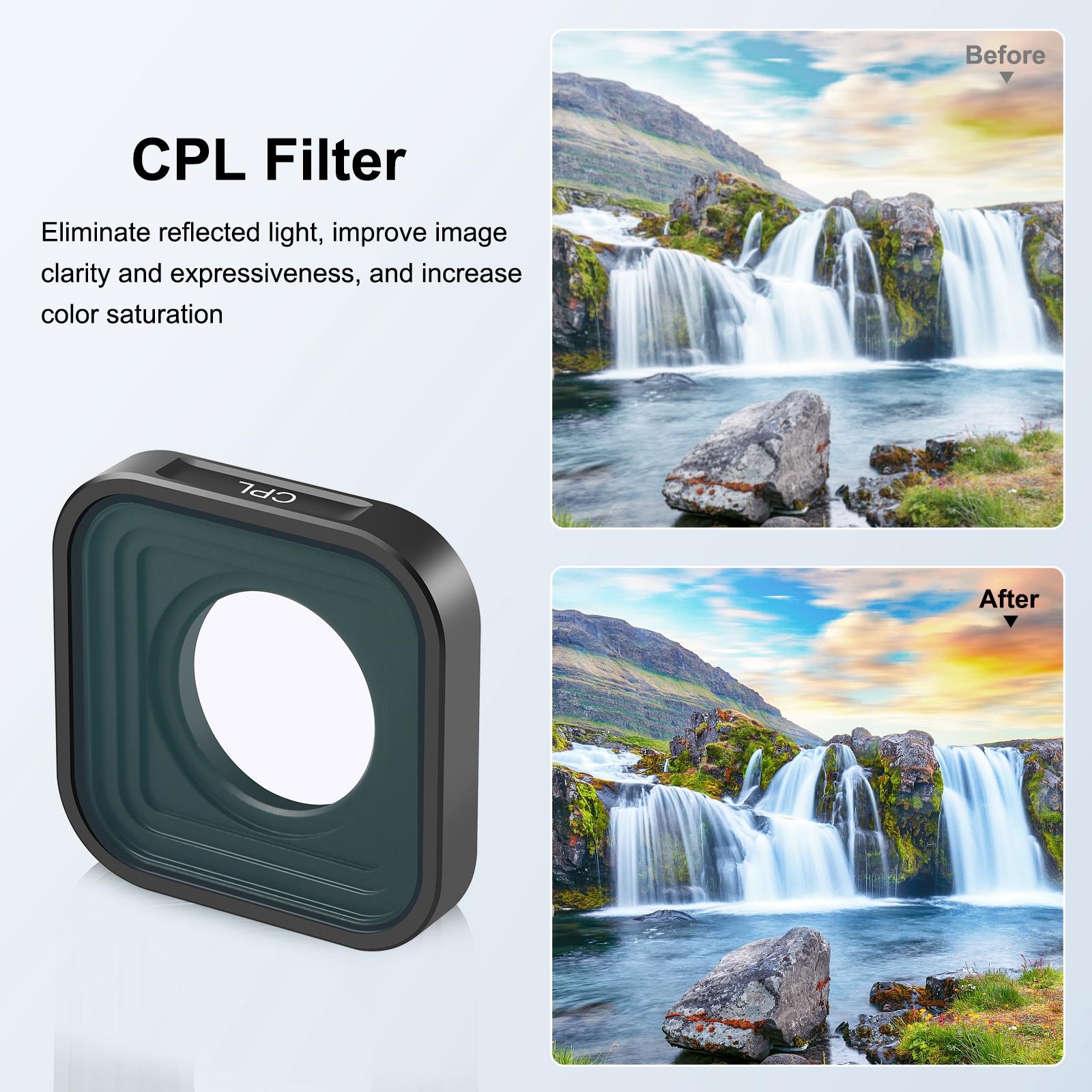 Gopro Hero Action Camera Lens Filter for Models 9-12 7