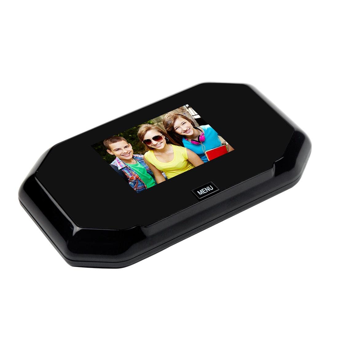 3 Screen 1.0Mp Security Camera With Door Peephole & Tf Card Support - Black 7