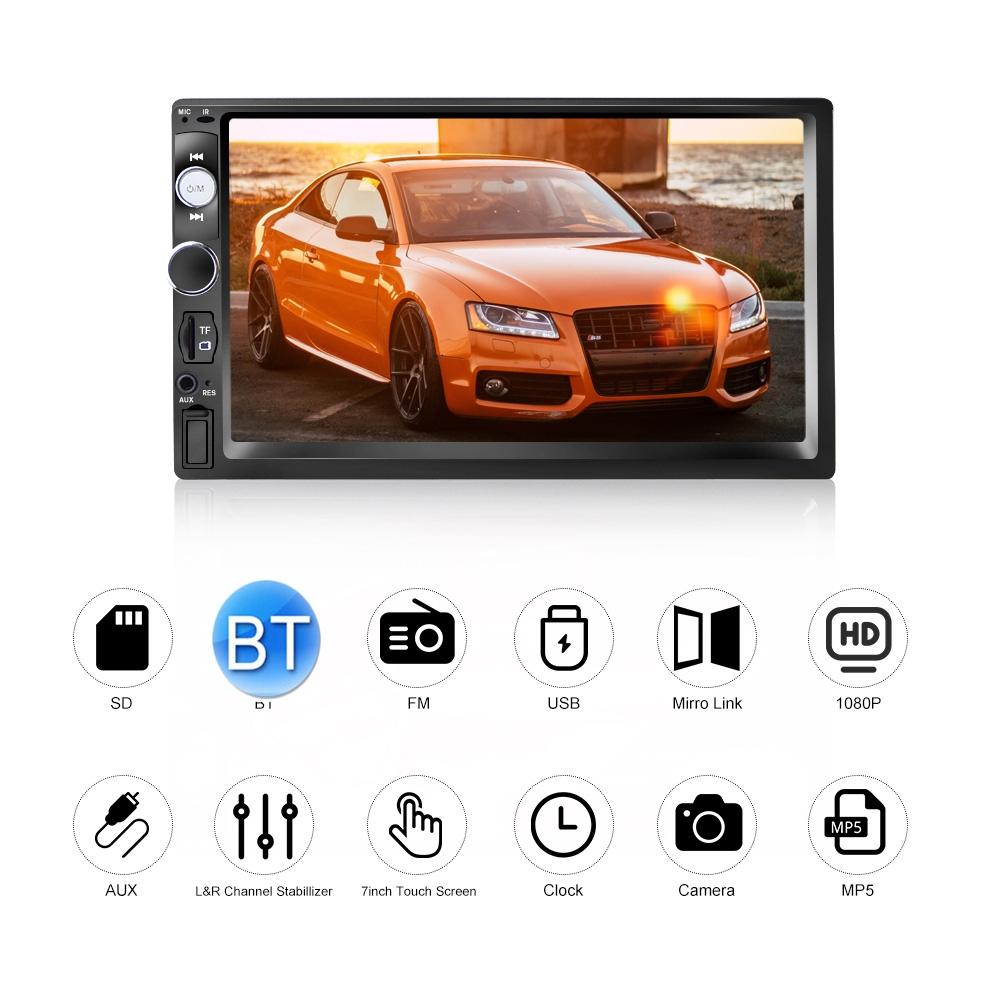7 Inch Car Touch Screen Mp5 Player - Fm / Tf / Mirror Link 4