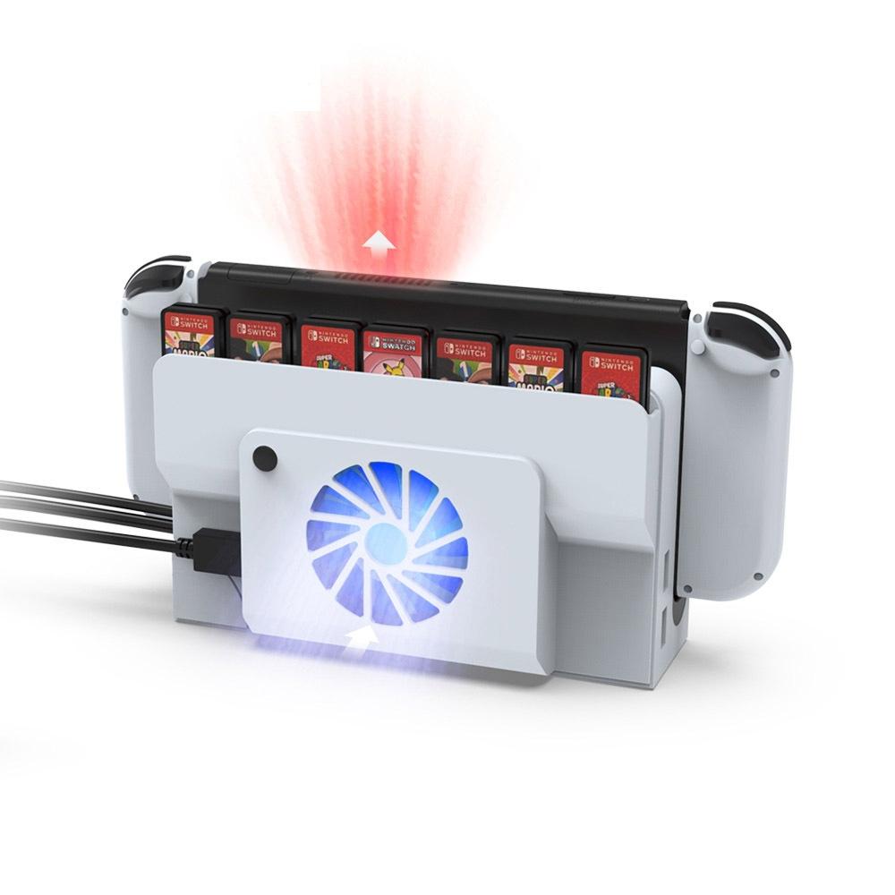Oled Cooling Fan with Storage Slot for Switch - Compact Design 5